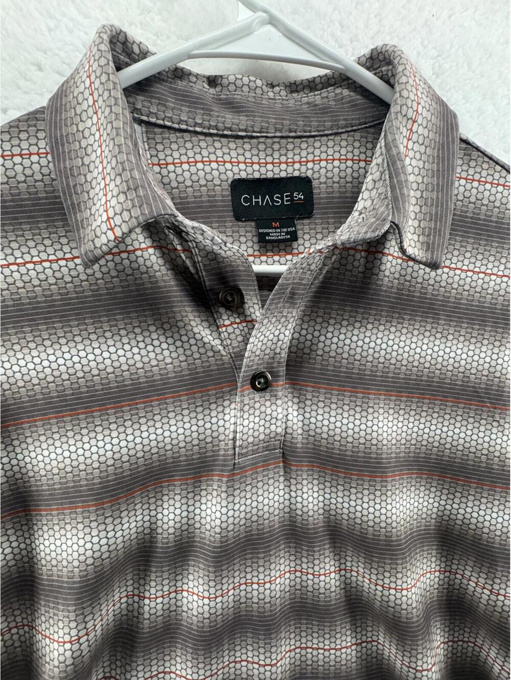 Chase 54 Performance Golf Polo Snake Snakeskin AOP Mens Medium